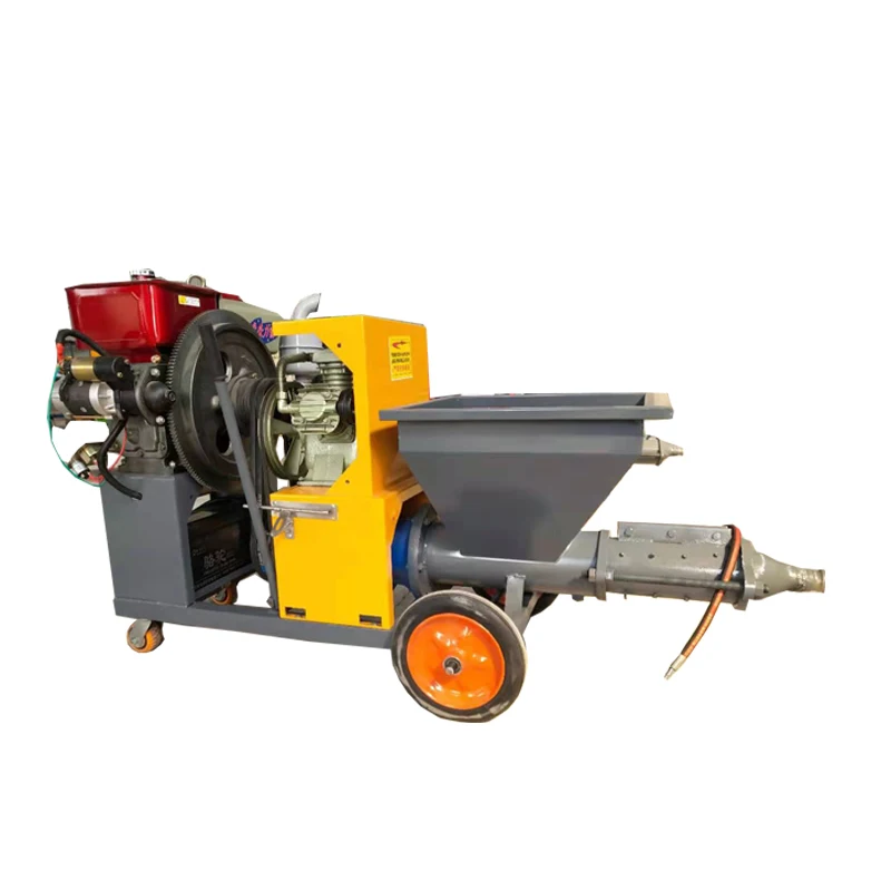 Mechanized cement mortar wall plastering machine multifunctional putty spraying machine