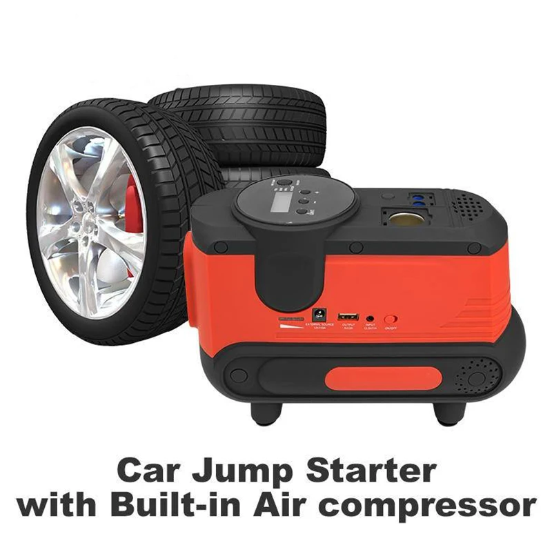 8000Mah Emergency Car Boost Battery Jump Start Peak 800A Portable Car Jump Starter With Led Lights