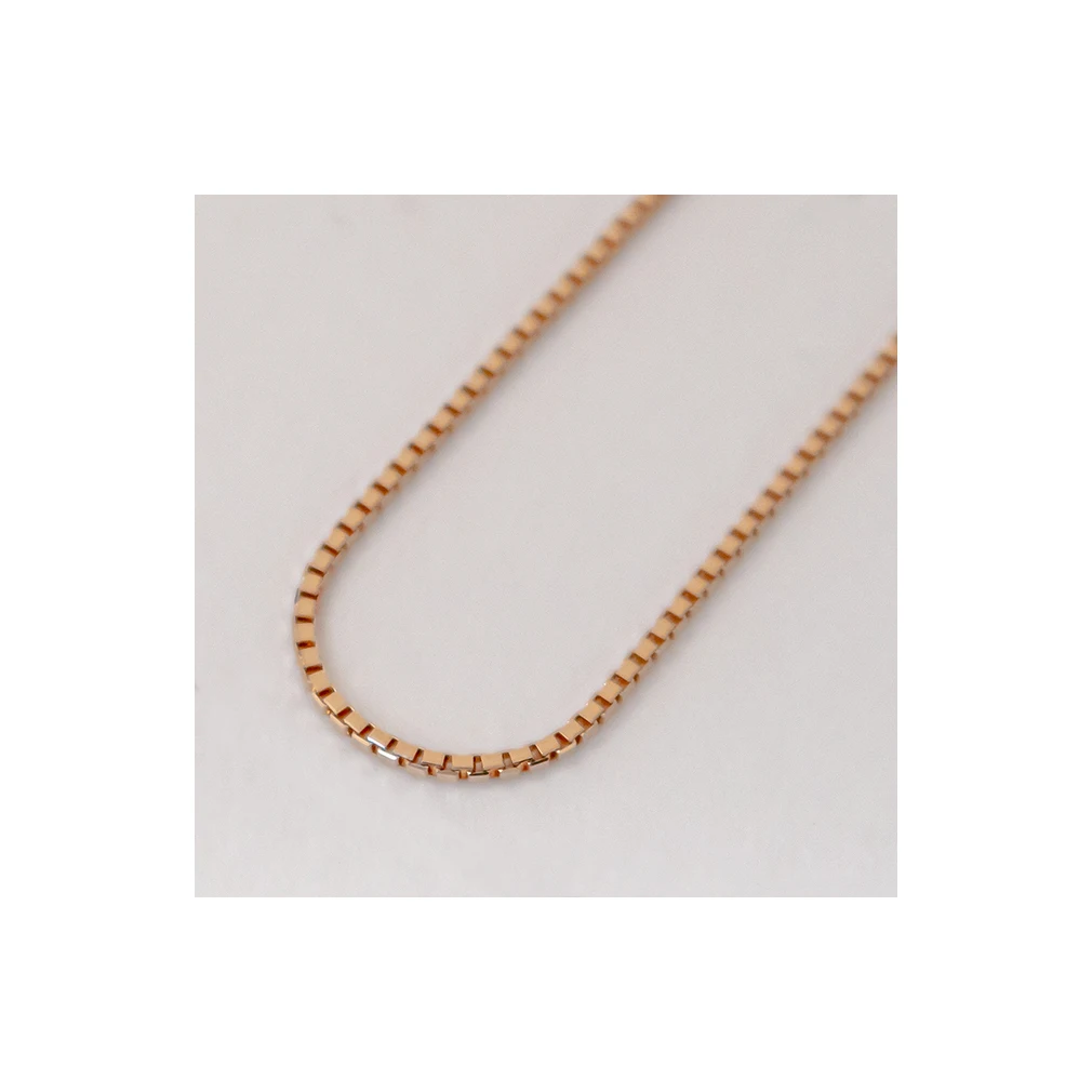 Japanese straight platinum gold box chains necklaces fashion jewerly