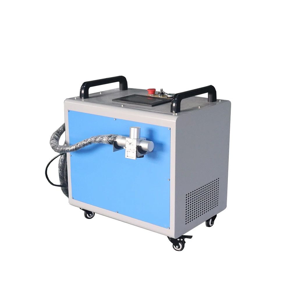 portable handheld rust remove oil cleaning paint removal laser cleaning machine for metal mold wood coating