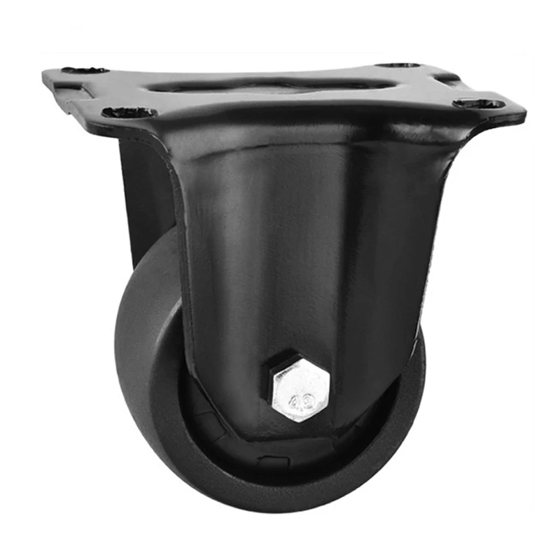 Factory price 2.5 inch nylon caster roller 65mm fixed caster high quality heavy bearing low center of gravity wheel casters