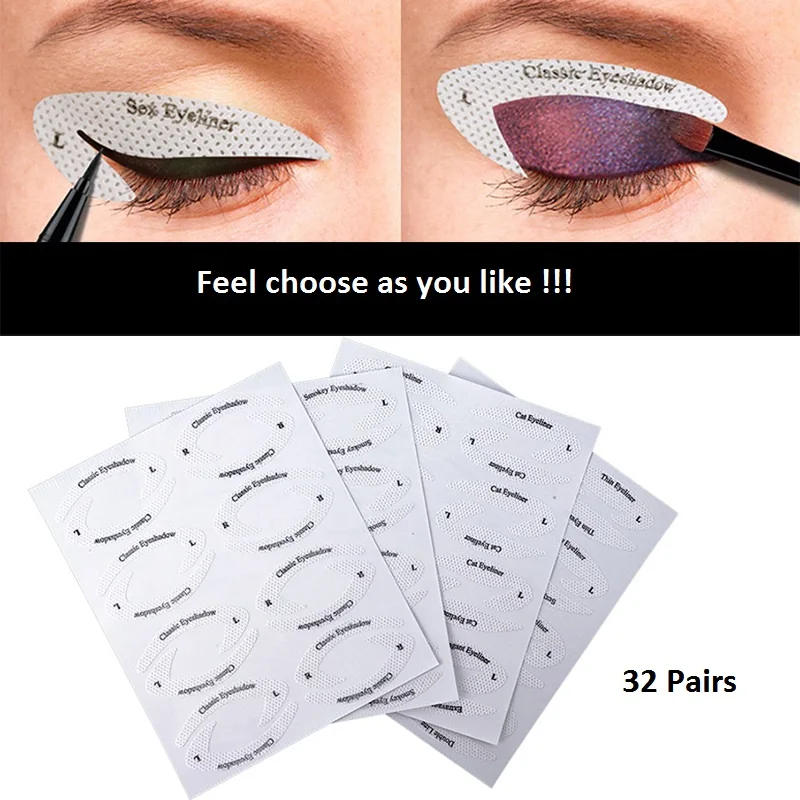 Amazon Hotsale Cat Eyeliner Stencil Stickers Eyeliner Stickers for eyes with wings