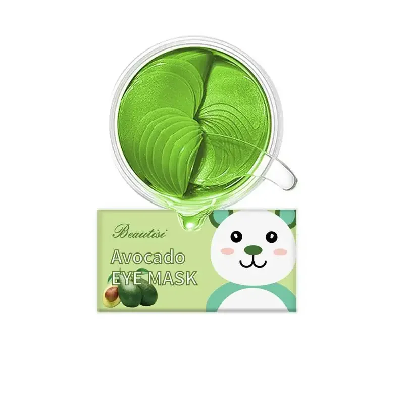 Popular Organic Nourishing Repairing Elastic crystal collagen Remove dark circles and eye lines Avocado Eye Patches