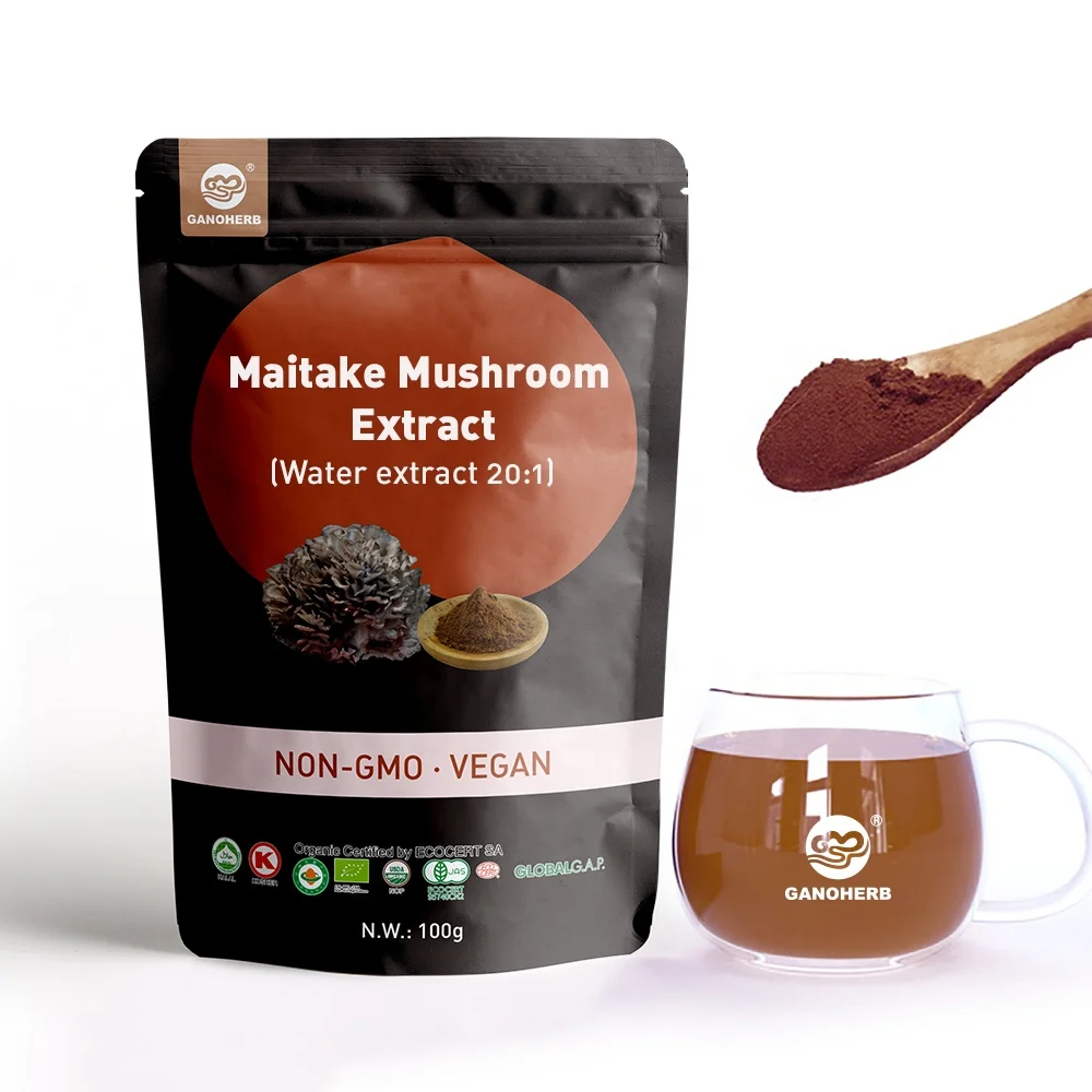 Maitake Mushroom Extract Organic Blood Sugar Control Supplements Powder for Immune System Booster