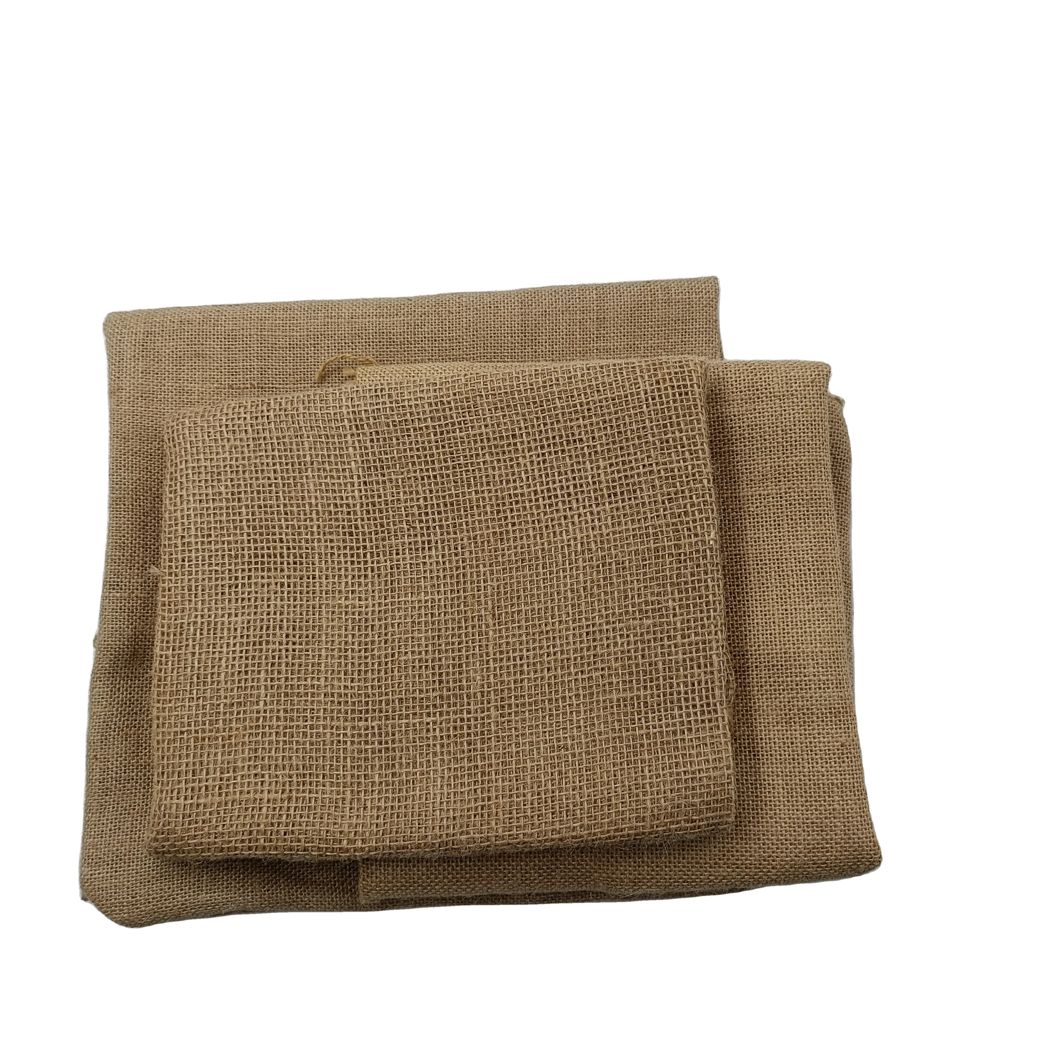 Jiahe Laminated Natural Ecofriendly Jute Fabric Laminated Jute Cloth Hessian Cloth Burlap