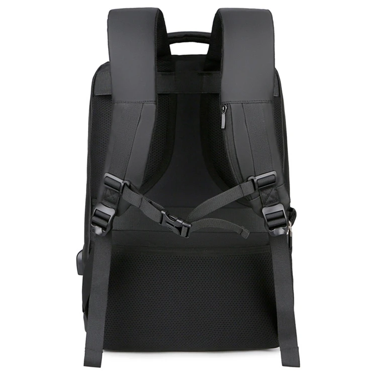 Customize Logo Oxford Cloth Mens Business Double Shoulder Bag Outdoor Waterproof Usb Charger Smart Backpacks