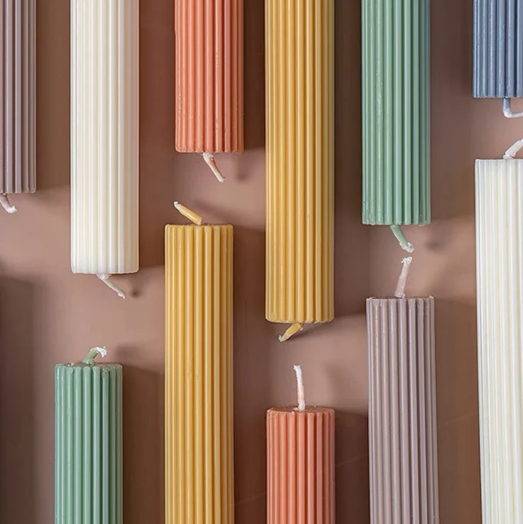 Wholesale Colorful Handmade Stick Shape Birthday Scented Candles Candlelight Dinner