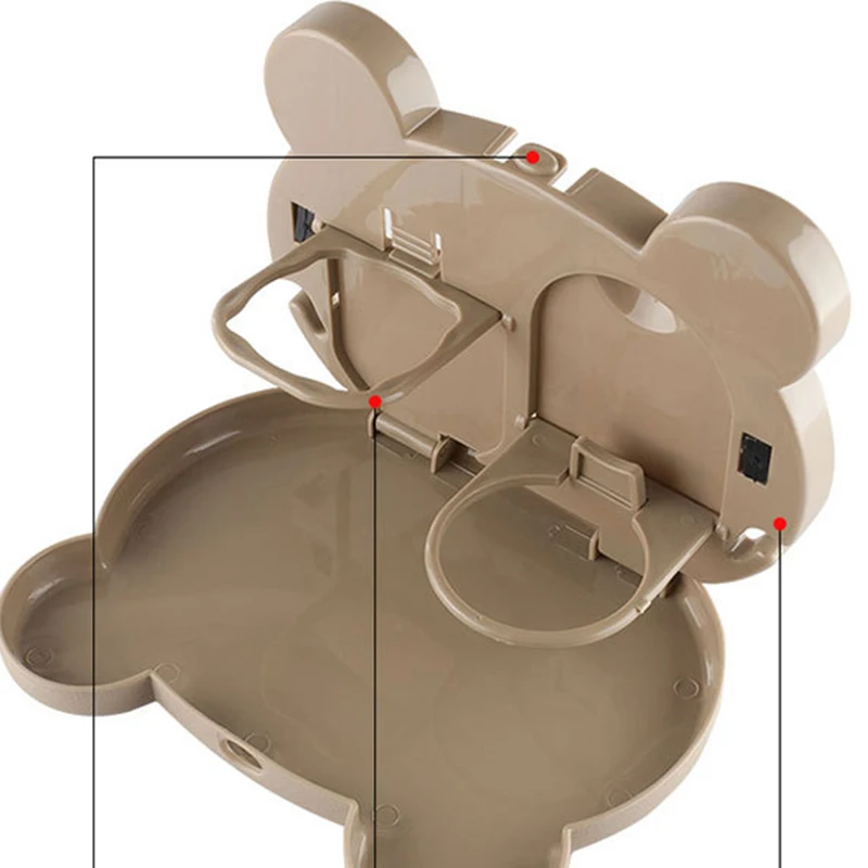 Cute Cartoon Backseat Table Foldable Multi-Function Portable Eating Tray Automobile Accessories Back Seat Car Food Tray