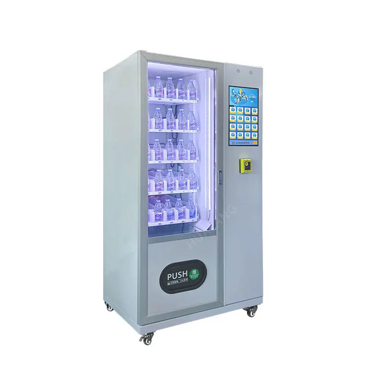 Source Factory Coin Vending Machine Customized Vending Machine with Sticker logo Refrigerated Small Vending Machine for OEM