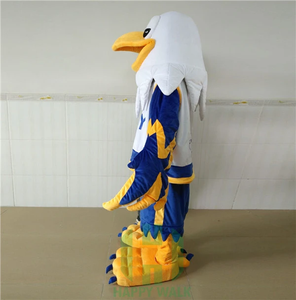Happy Island Funny Character Cartoon Eagle Mascot Costume Plush EVA Polyfoam for Parties Holidays Festivals Sale for Adults