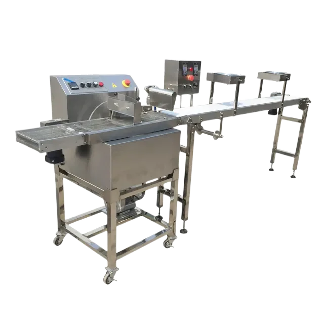 Commercial best manufacturers automatic chocolate enrober machinery chocolate enrobing coating machine