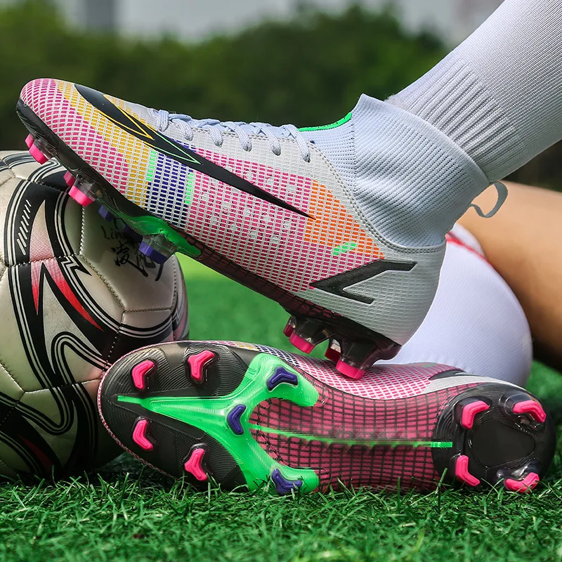 PDEP high quality shoes football for men bretheable long nail grass sports soccer