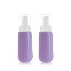 foam bottle 80 ml transparent plastic luxury cosmetic containers cleanser foamer pump bottle foam dispenser bottle