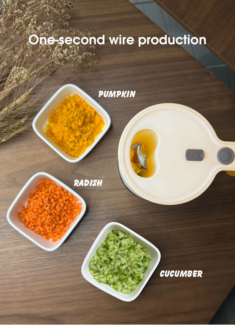 Factory Prices Custom Hand Food Mixer Cordless Stand Mixer Small Grinder Portable Wireless Mini Baby Food Chopper Blender