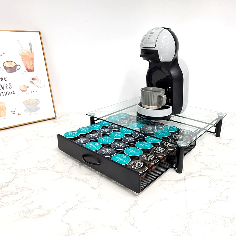 Dolce Gusto Capsule Pod Holder for 36pcs Capsule Dolce Gusto Coffee Drawer Storage Organizer Coffee Machine Stand