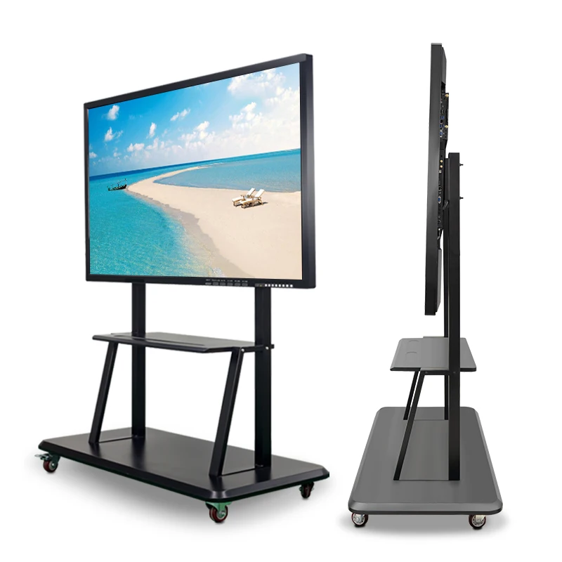 65 75 86 inch blackboard digital for school use E-whiteboard 4K resolution tempered glass protection