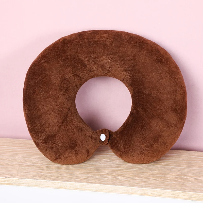 New Design Factory Customizable U-shape Cervical Massager Pillow Travel Neck Pillow Car Neck Pillow 100% Polyester Knitted 2 Pcs