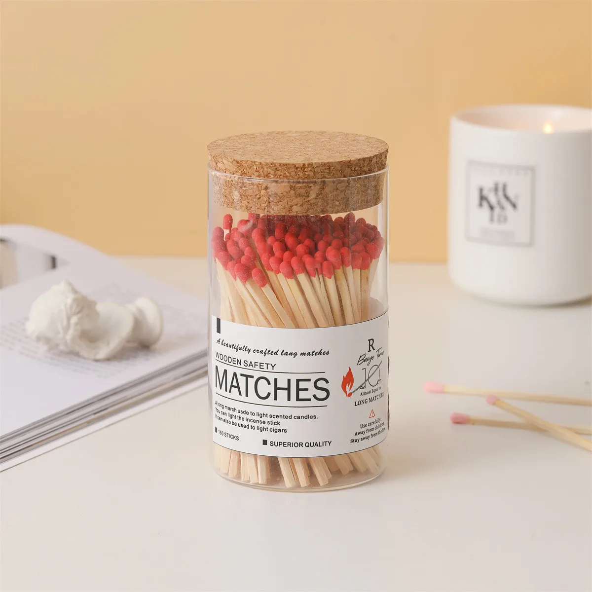 Customized Long Matches Bottled stick matches Special for aromatherapy candles