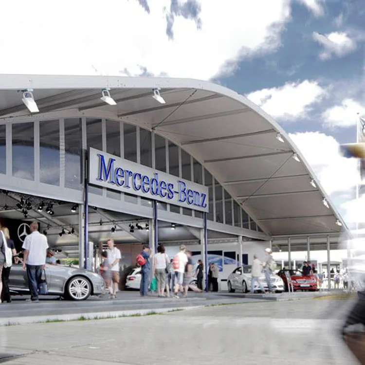 1000 People Outdoor Expo White Arch Trade Show Tent For Commercial Event