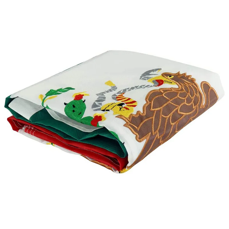 Factory price wholesale 3x5ft Mexican flag advertising promotional banner