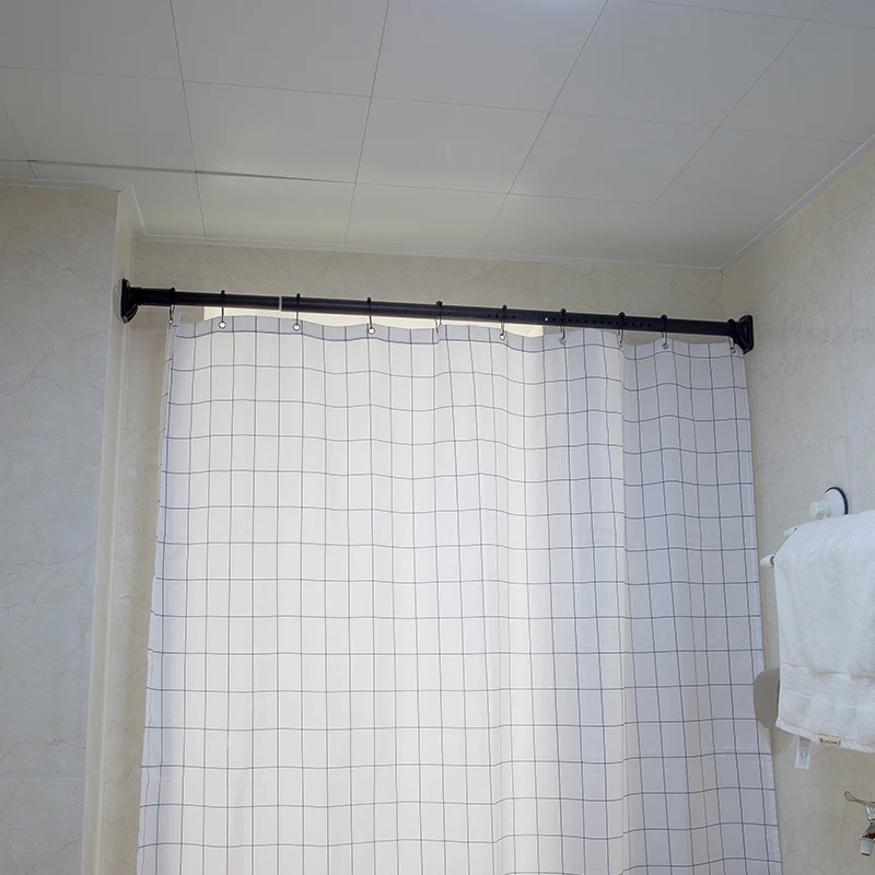 Factory Price Multi Purpose Spring Loaded Extendable Sticks Stretchable Tension Curtain Rail Rods Shower Curtain Telescopic Pole