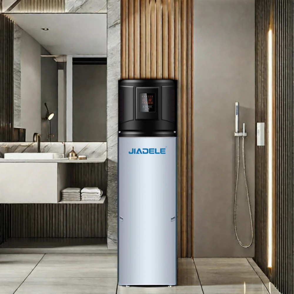 JIADELE 200L/300L Residential Mono Block Inverter Sanitary Hot Water All In One Air Source Air To Water Heat Pump Water Heater