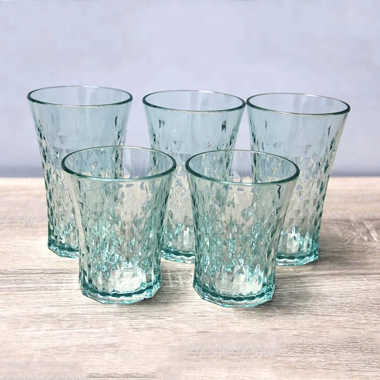 Chinese Manufacturer Premium Drinking Glasses Custom Plastic Juice Cup Acrylic Glassware Cipher Drinking Glass Plastic Glasses