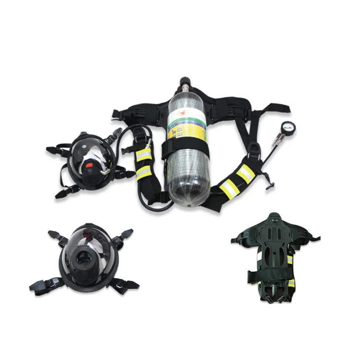 SCBA firefightighting6,8 л цилиндрический промышленно-положительный RHZKF-6.8 давления/30Air дыхательный аппарат