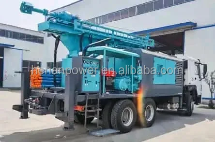 PWT400 Truck Type Water Well Drill Machine 400-500m Depth Water Drilling Rig with air Compressor for Sale