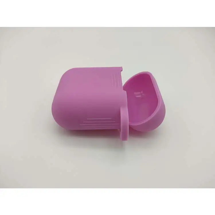 High quality pink 3D silicone protection headphone case with custom logo