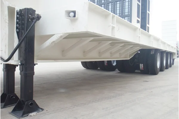 Steel Panda Truck Trailers 8 Cars Low Bed Trailer Truck Low Bed Semi-trailer Tilt Deck 40 60 Tons CN;SHN