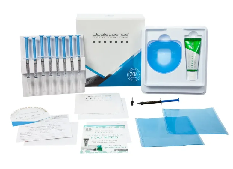 Take home whitening gel Opalescence PF 10%, 15%, 20%, 35%, and 45% Carbamide Peroxide with Potassium Nitrate and Fluoride