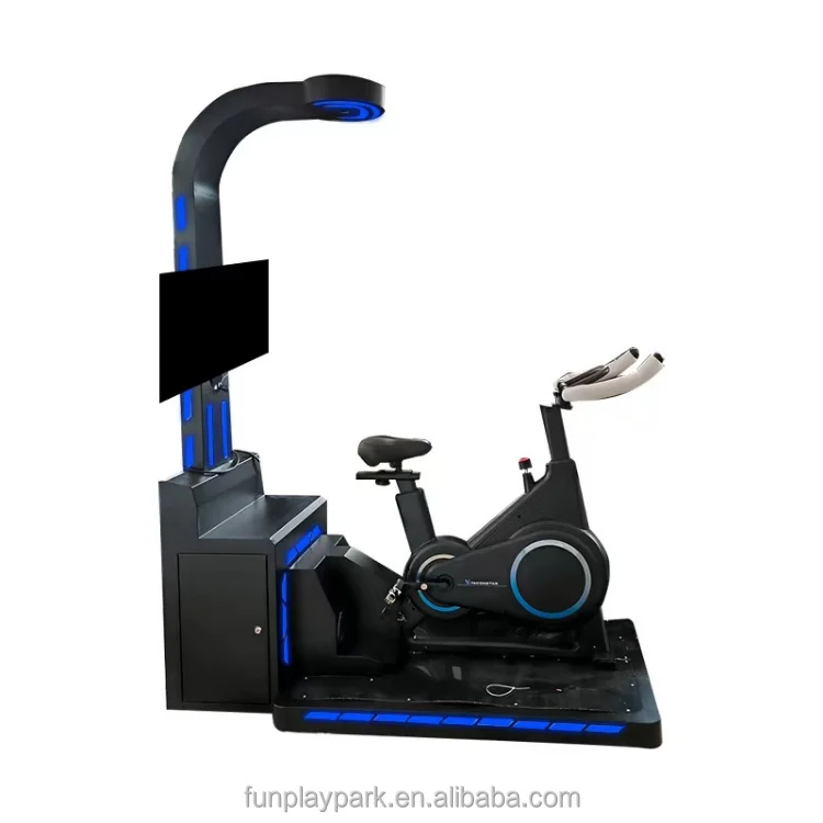 9D Virtual Reality Simulator VR Bike Indoor Motion Amusement Ride Home Educational Airport Garden Public Metal Plastic
