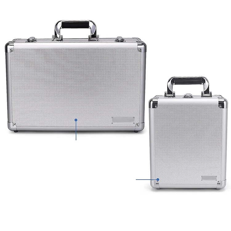 Well Designed Silver Aluminum Case Portable 4 Rows Aluminum Card Case