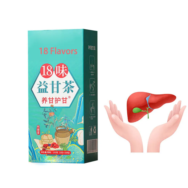 Китайский антитоксичный травяной очищающий Чай для печени 18 вкусов чай ухода за печенью очистки почек и