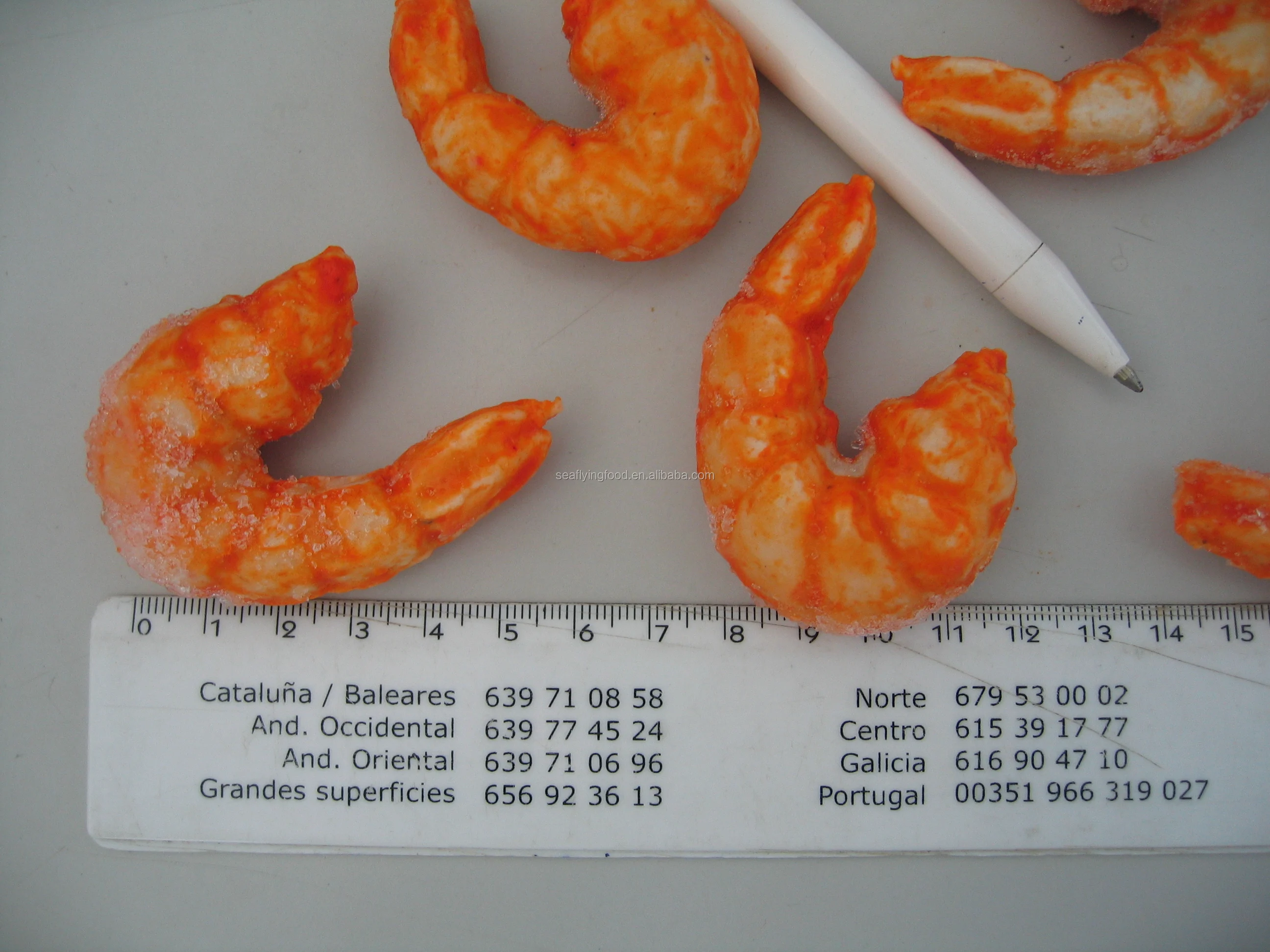 Замороженные сурими креветки хвост