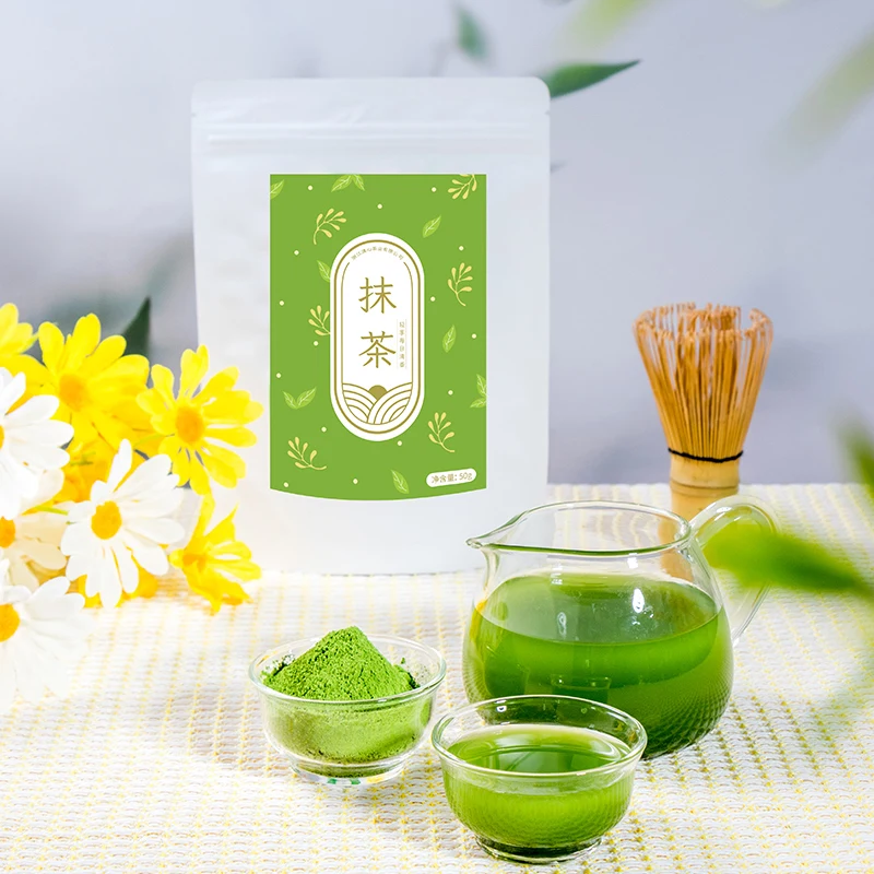 Private Label Green Tea Powder Natural Organic Certificated Japanese Flavor Matcha Tea Healthy Nature Matcha Green Tea