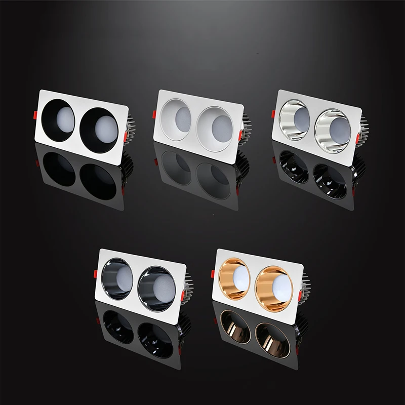  5W 7W 10W 12W 15W 18W Recessed Led Downlight Up and Down Slim Cob Light SKD Frame