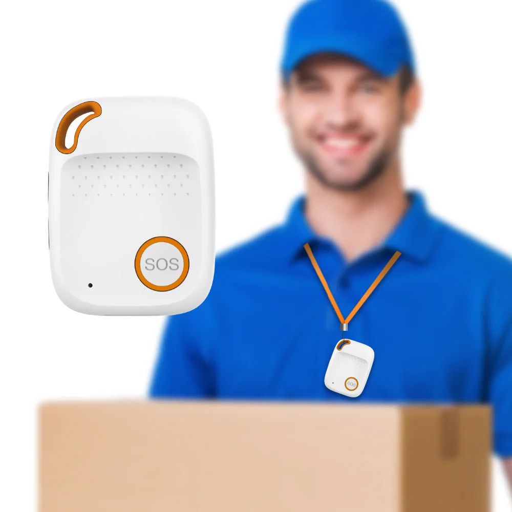 Eview Factory Made EV04 Lonewoker Fall Protection SOS Button Necklace GPS Tracker