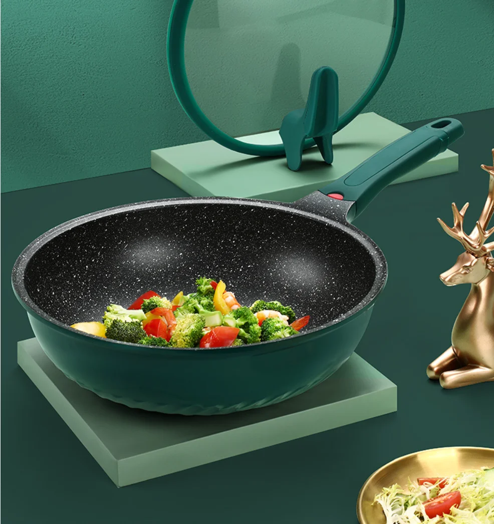 Экологически чистая медицинская каменная плита, долговечная износостойкая сковорода для низкого давления