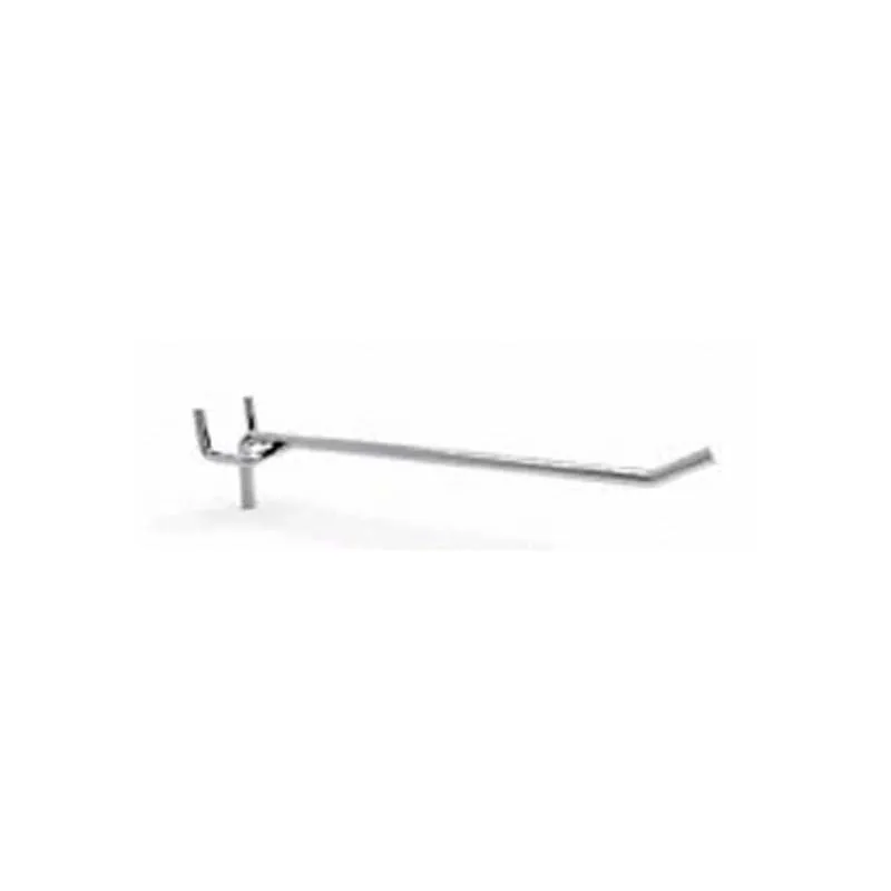 H-19 Cheap Price Metal Single Slatwall Chrome Hanging Display Stands Shelf Hook