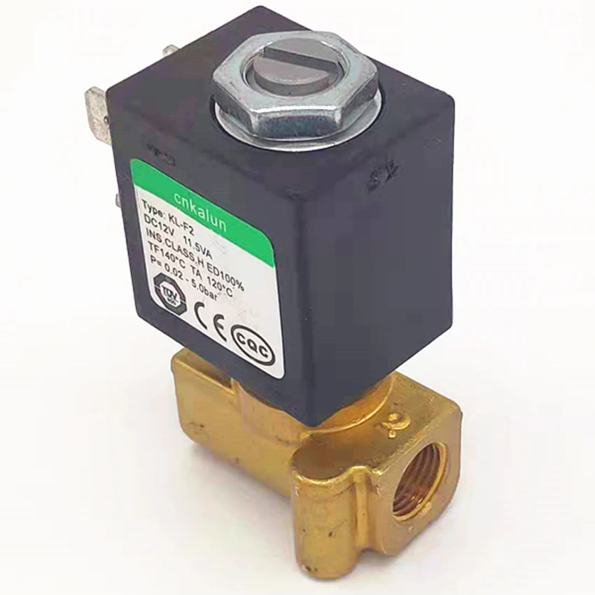 High quality 0.5L/min brass output solenoid valve mini 2 way 24V  water solenoid valve for coffee machine