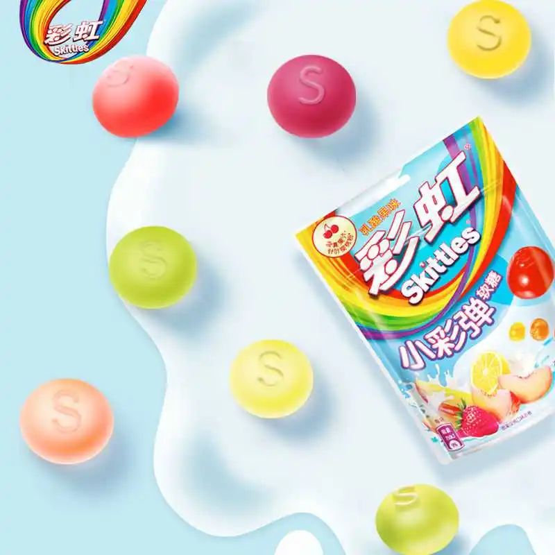 Новые Skittles 50 г желе конфеты цветок и Фруктовые