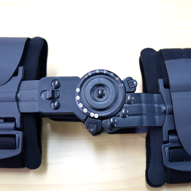 2023 Hinged Knee Brace Angle Adjustable ROM Walker Stabilization Hinged ACL Knee Brace