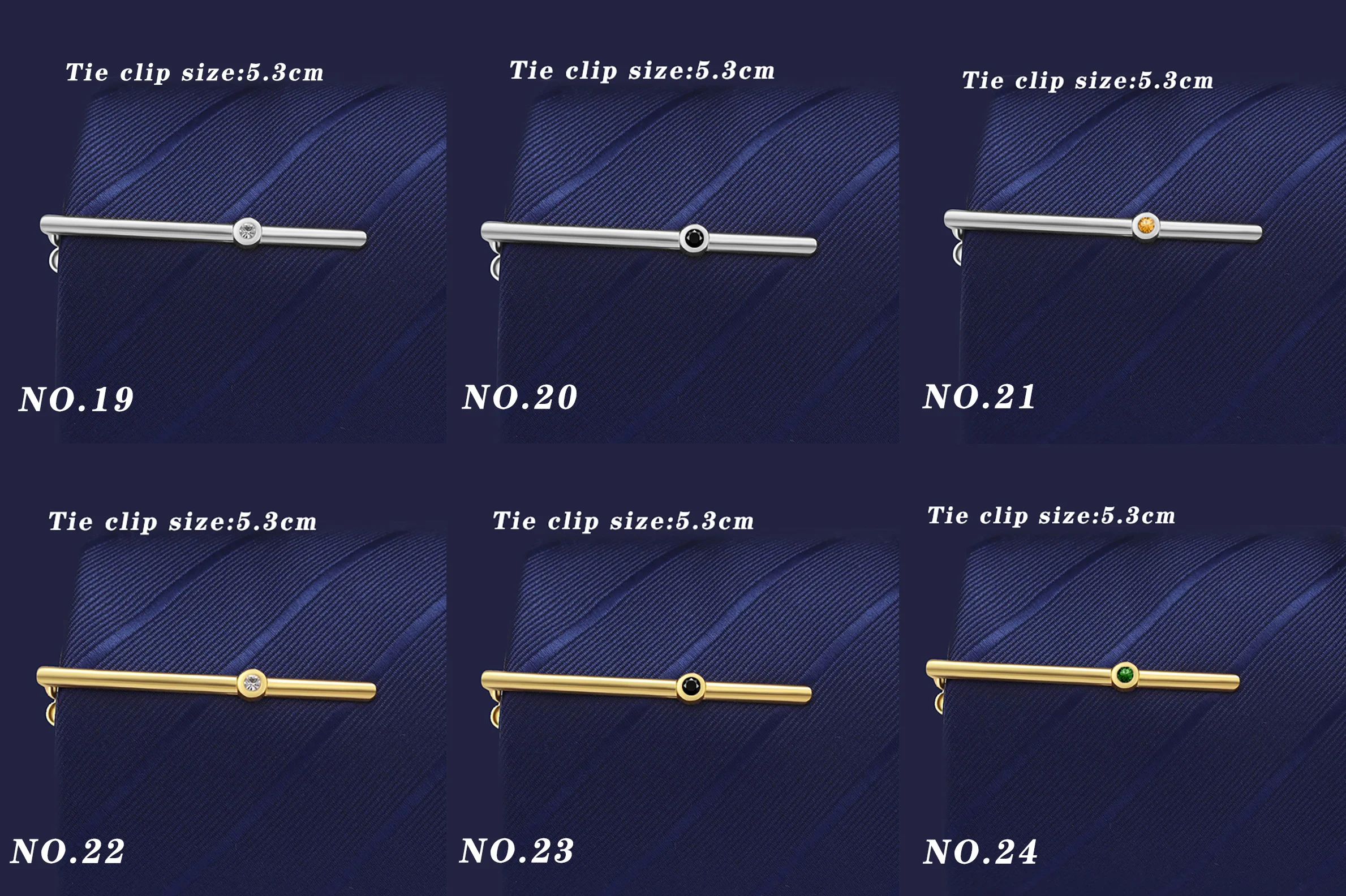 Silver anchor laser LOGO tie clip brass gold glasses tie accessories feather oil inlaid diamond