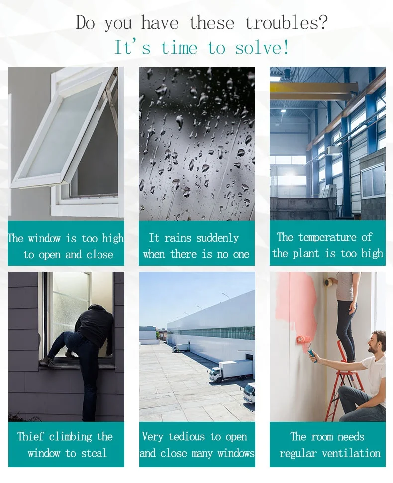 Electric Window Chain Actuator with Chain Length Adjustable Function