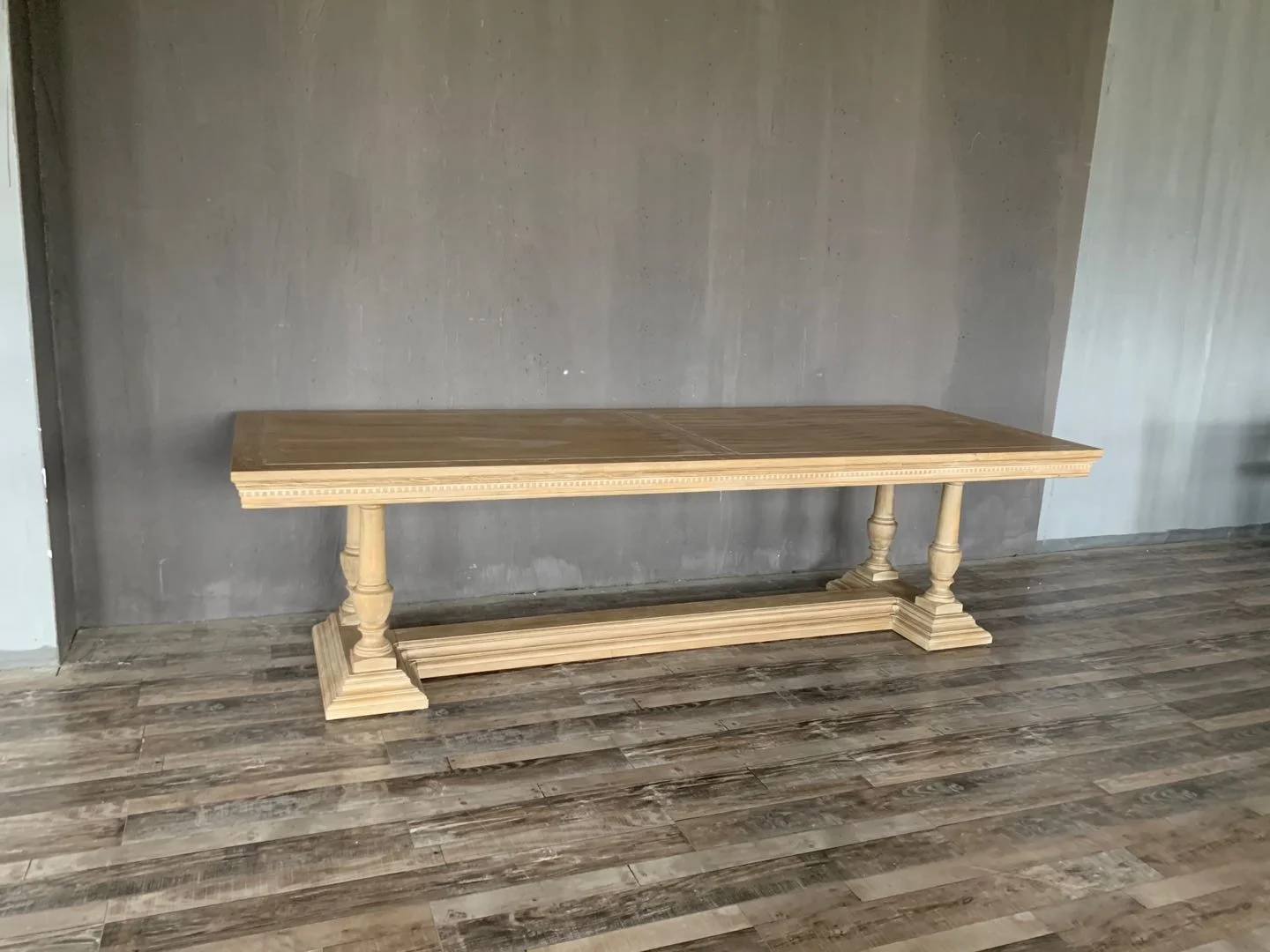 Nordic classical designs Oak dining table rustic customs wooden tables extendable dining table