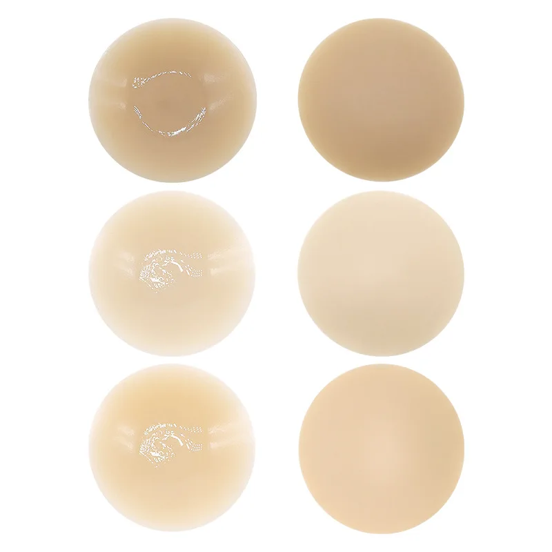 Custom Adhesive Invisible Reusable Round Nipple Covers Silicone Nipple Pasties