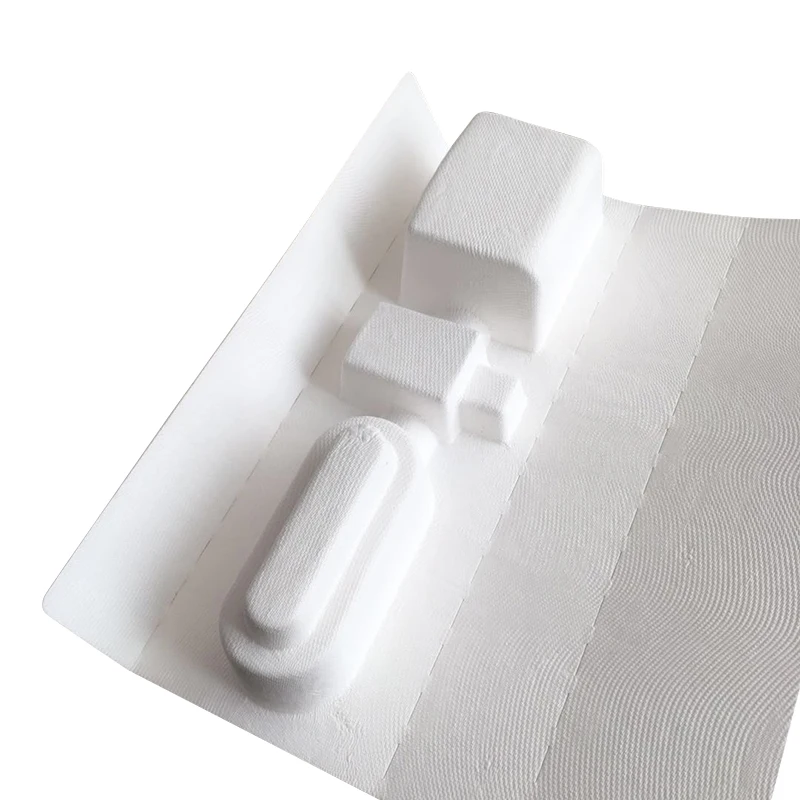 Pulp Fiber Products Trays 100% Biodegradable Eco-friendly Bio Packaging Molded Recycled Paper OEM Packaging Inserts Accept