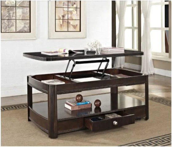 Multi Function Adjustable Top Wood Coffee Table Hinge Lifting Gas Spring Table Extension Mechanism